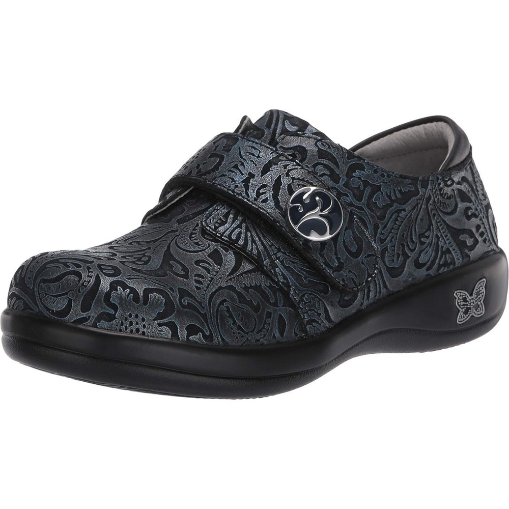 Alegria Joleen Clogs Shoes Tooled Slip On Leather Size 37 / 7 US Comfort Nurses